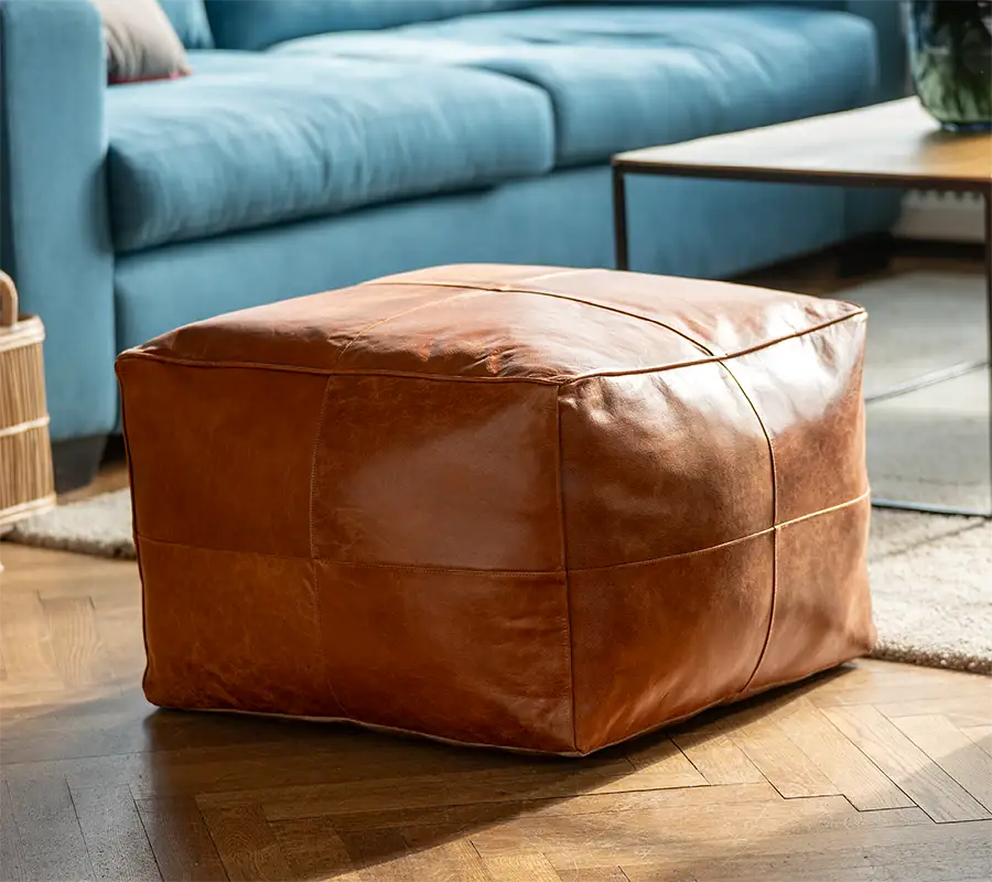 Lederpouf Ottomane Casablanca Lederpouf Ottomane Casablanca